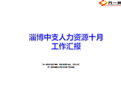 中支公司人力资源月度工作汇报总结12页.ppt