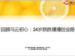回顾马云初心24岁跌跌撞撞创业路20页.ppt