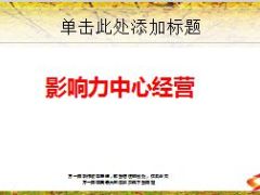 影响力中心经营分享14页.ppt