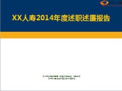 2014年度银行保险述职述廉报告27页.ppt