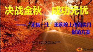 重疾险上市首卖月促销方案15页.ppt
