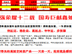 中国人寿鑫如意保险自动计划书速查表.xls