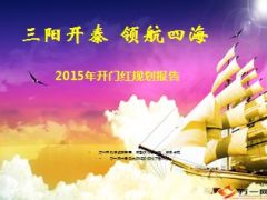 2015年开门红规划报告目标节奏达成措施12页.ppt