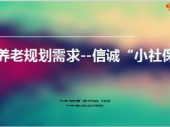 养老规划需求信诚小社保福连13页.ppt