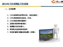 销售支持部系统维护岗2014年总结述职9页.ppt