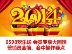 6598欢乐送会员专享大回馈积分兑奖营销员会前会中操作要点36页.ppt