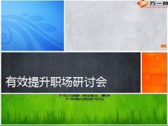 有效提升职场研讨会31页.ppt