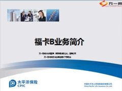 太平洋福卡B业务简介13页.ppt