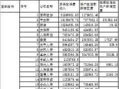 2014年前11月人身保险公司保费收入排名表.xls