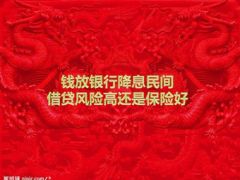 钱放银行降息民间借贷风险高还是保险好55页.ppt