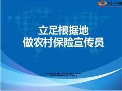 立足根据地做好农村保险宣传员30页.ppt