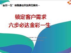 锁定客户需求六步必达新华金彩一生28页.ppt
