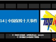 2014年中国保险业十大事件11页.ppt
