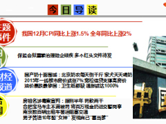 每日新闻早会资讯2015年1月10日早会使用15页.ppt