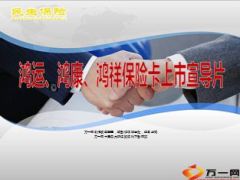 民生保险鸿运鸿康鸿祥保险卡介绍宣导36页.ppt
