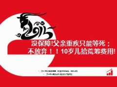 没保障父亲重疾只能等死不放弃10岁儿拾荒筹费用11页.ppt