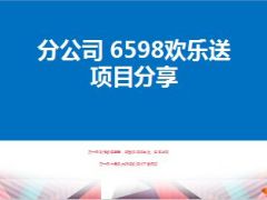 6598积分欢乐送项目现场运作解析核心流程原理解析81页.ppt