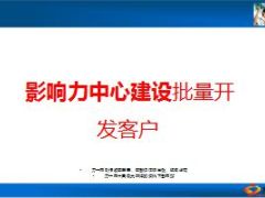 影响力中心建设批量开发客户分享24页.ppt
