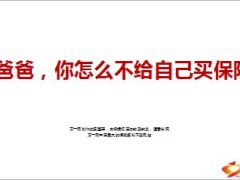 爸爸你怎么不给自己买保险20页.ppt