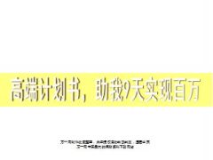 高端计划书的设计使用关键点19页.ppt