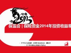 保险资金2014年投资收益率百分之六点三13页.ppt