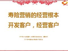 寿险营销的经营根本开发客户经营客户52页.ppt