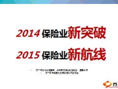 保险业2014新突破及2015新航线14页.ppt