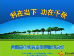 最佳实践案例萃取班总结10页.ppt