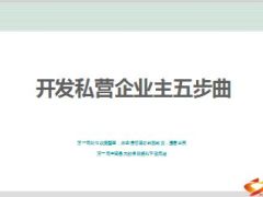 开发私营企业主五步曲分享21页.ppt