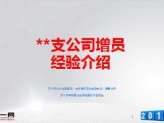 支公司增员经验介绍分享11页.ppt