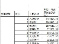 2015年前二月财产保险公司保费排行表.xls