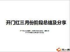 支公司开门红三月份阶段总结及分享9页.ppt