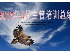 2015年4月主管培训总结9页.ppt