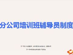 分公司培训班辅导员制度5页.ppt