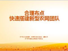 合理布点快速搭建新型农网团队47页.ppt