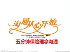 五分钟保险理念沟通20页.ppt