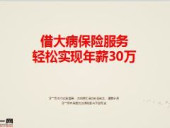 分享借大病保险服务轻松实现年薪30万35页.ppt