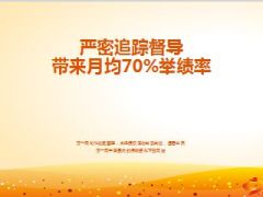 严密追踪督导带来月均百分之七十举绩率40页.ppt