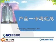 新华人寿保险产品一卡通汇总17页.ppt