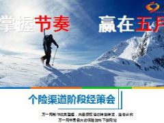 个险渠道阶段经策会周经营分析会主持胶片55页.ppt