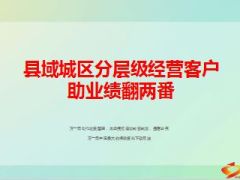分享县域城区分层级经营客户助业绩翻两番44页.ppt