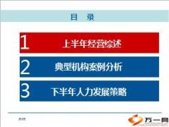 上半年经营综述典型机构案例分析下半年人力发展策略34页.ppt