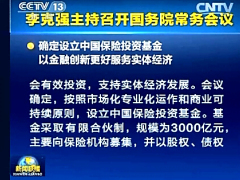 配套视频国务院常务会议设立中国保险投资基金3000亿.rar