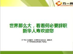 世界那么大看看何必要辞职新华欢迎你28页.ppt