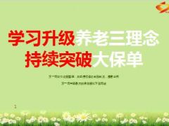 学习升级养老三理念持续突破大保单分享32页.ppt