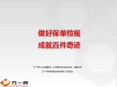 分享做好保单检视成就百件奇迹23页.ppt
