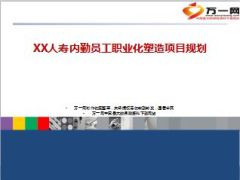 保险公司内勤员工职业化塑造项目规划14页.ppt