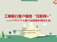工商银行客户服务互联网个人客户远程维护项目介绍49页.ppt