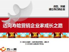 迈向寿险营销企业家成长之路增员晋升国寿版62页.ppt
