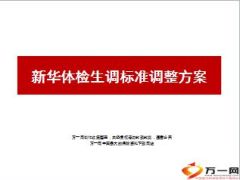 新华体检生调标准调整方案4页.ppt
